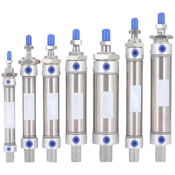 MA Mini Air Cylinder Double Acting Bore 16/20/25/32/40mm Stroke 25-300mm Pneumatic Cylinder MA Series Stainless Steel Rod
