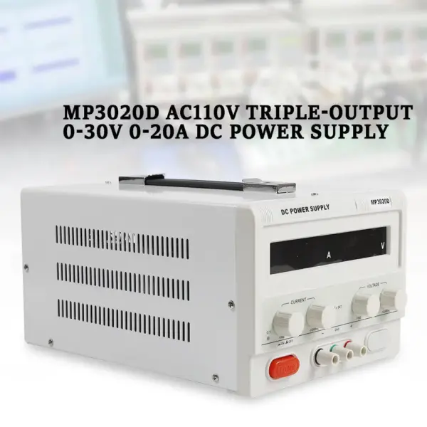 MP3020D Regulated LED Variable Adjustable Lab DC Bench Power Supply 0-20A 0-30V