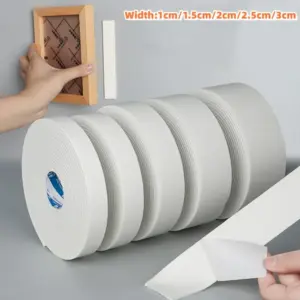 2M EVA Foam Double Sided Tape Shockproof Soundproof Insulation Tape Door Window Sealing Strip Weather Stripping Home Improvement