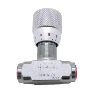 1PC Control Valve STB-G1/4 Or STB-G3/8  Two-way Hydraulic Bidirectional Throttle Valve Flow Control Valves Replacement Parts