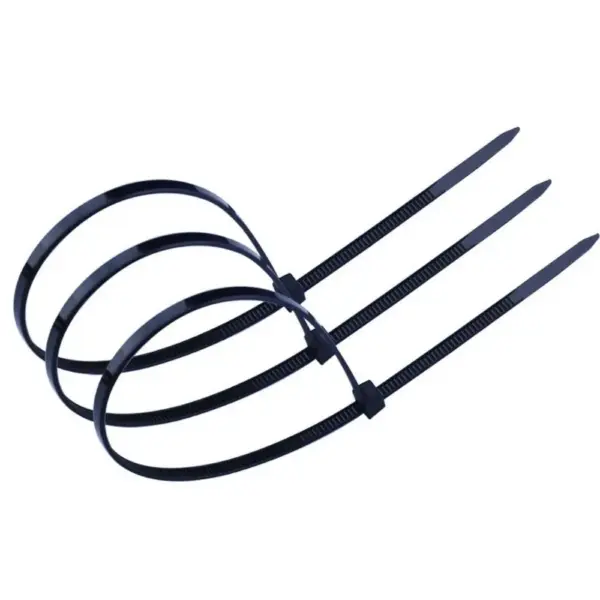 400Pcs Various Sizes Nylon Cable Ties Self-Locking Black Cable Zip Ties Multi-Purpose High Tensile Strength Cord Ties