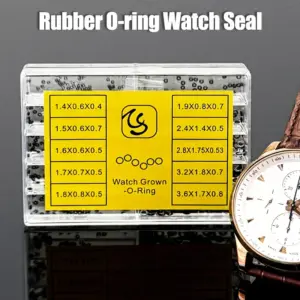 Durable Mini O-Ring Set 500Pcs Boxed Watchmaker tools Waterproof Precision Seals for DIY Watch Crown & Watch Repair Accessories