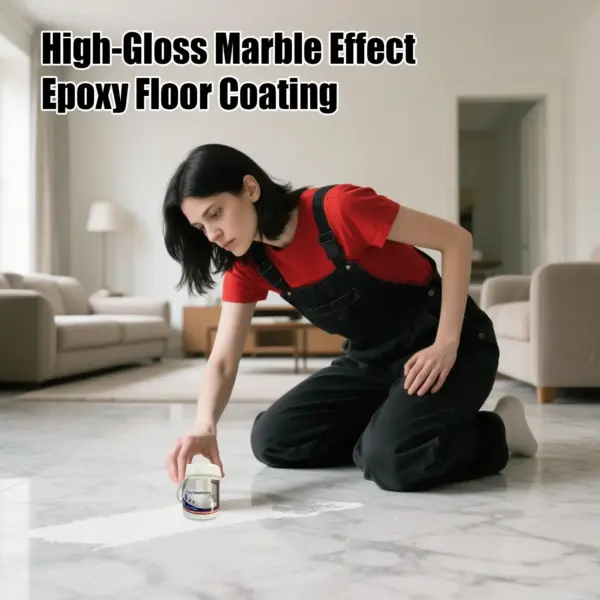 Epoxy Coloured Sand Floor Paint Epoxy Floor Paint Self Leveling High Gloss Marble Effect Water Based Non-slip Colored for Tile