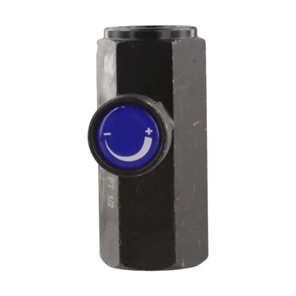 Throttle Check Flow Control Valve For Hydraulic Systems 3000 PSI Pressure Rating 1 2 NPT Threading 3 8 NPT Threading
