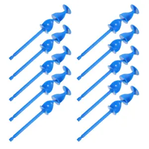 10Pcs Resin Mixer Paddle for Drill Epoxy Paint Mixing Paddle Universal Drill Attachment Reusable Plastic Paint Stirrer for Thick