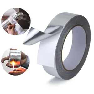 20M Aluminum Foil Tape For Sealing and Patching Hot and Cold HVAC Ducts Pipes Insulation Home and Commercial Heat Reflective
