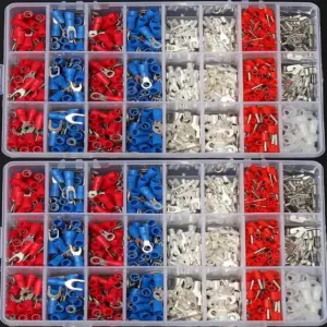 1000Pcs Insulated Crimp Terminals Kit Electrical Cable Wire Cord Pin End  Connectors  Wire Connector Terminals  Assorted Set