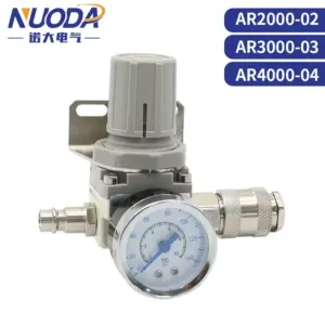 High Quality AR2000-02 AR3000-03 AR4000-04 Pneumatic Compressed Air Compressor Pressure Regulator Relief Valve 1/4" 3/8" 1/2"