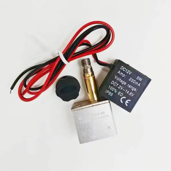 12V 24V 220V Pneumatic Electric Solenoid Valve 2 Position 2 Port Normally Closed Air Magnetic Valve 6mm 8mm Hose Barb Connection