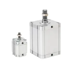 ISO21287 Compact Cylinder ADVU, Pneumatic Air Cylinder 12-80mm, Double Acting With Magnet, External Male Thread Rod 5-100mm Stro