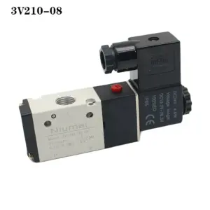 Pneumatic Solenoid Valve 3 Way 2 Position Air Directional Control Valve 3V210-08 DC12V DC24V AC110V AC220V