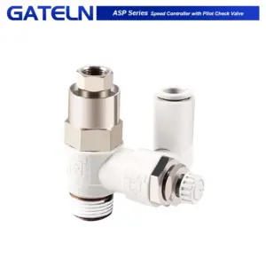 ASP Series Speed Controller with Pilot Check Valve with One-touch Fitting ASP330F-01-06S 08S ASP430F-02-06S 08S ASP530F-03-08S