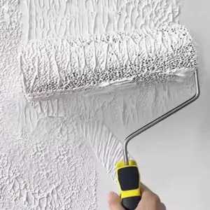 Comfortable Handle Painting Roller Set Textured Pattern Smooth Plastering Wall Painting Tool Pattern Roller