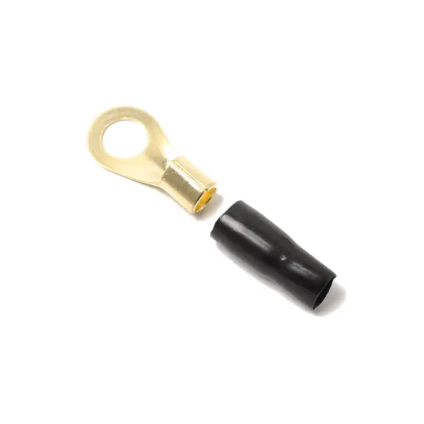 5Pairs 8Ga Spade Terminals Copper Tin Plated Crimp Connectors for Speaker Power Ground Wire Fork Terminal Adapter Cable Plug