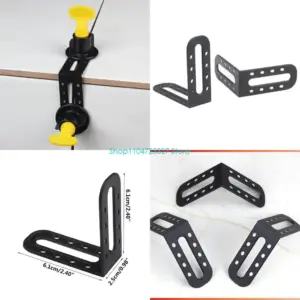 D8KF 25Pcs Tile Leveling System Clip Reusable Tile Leveler Spacers for Professional Ceramics Tile & Stone Installation