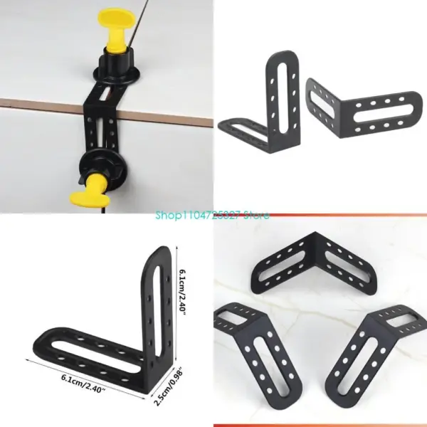 D8KF 25Pcs Tile Leveling System Clip Reusable Tile Leveler Spacers for Professional Ceramics Tile & Stone Installation
