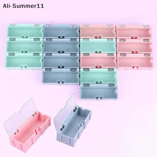 【Y8】5Pcs For SMD SMT Electronic Box Electronic Components Small Screws Nuts Washers Container Mini Splicable Storage Boxes