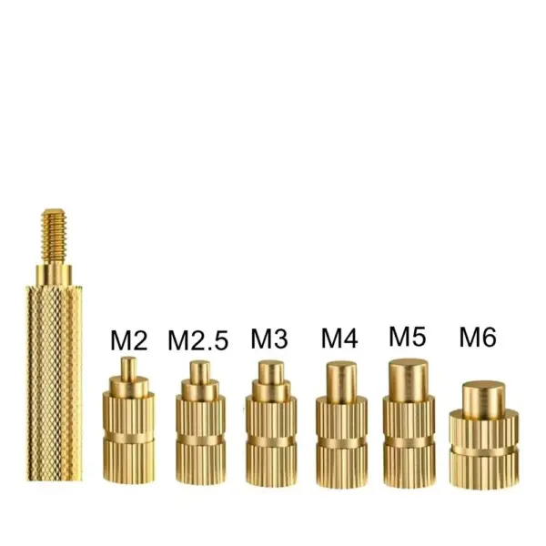 High-end Heat Set Insert Soldering Iron Tip Head M2 M2.5 M3 M4 M5 M6 Hot Melt Insets Nut Brass Embedded Thread Insertion Kit