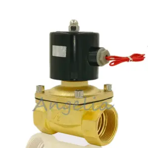 AC220V/24V,DC24V/12V G1/4",3/8",1/2" Brass Electric Solenoid Valve Pneumatic Valve for Water Air Gas Normally Closed