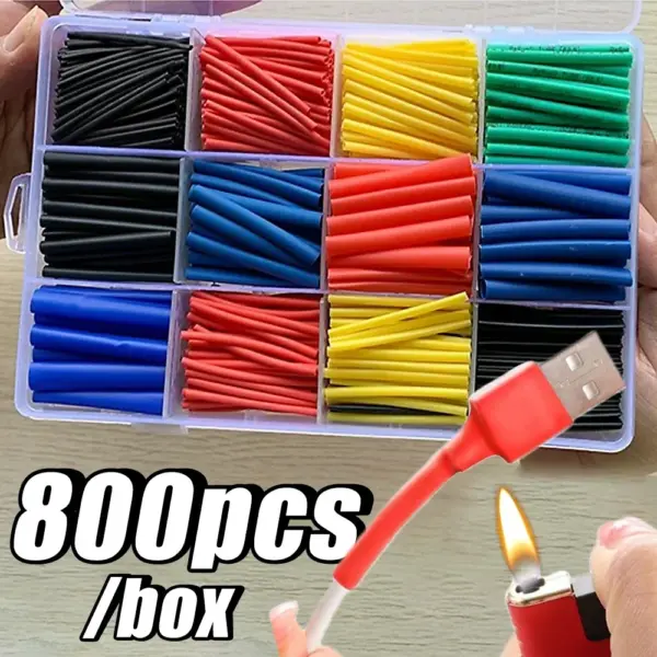 Heat Shrink Tube Kit Thermoresistant Tubing Heat Shrink Wire Wrapping Electrical Connection Cable Insulation Sleeved 2035