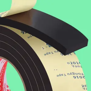 EVA Seal Foam Tape T Weather Stripping for Door and Window,High Density Single Sided Closed Cell Door Insulation Weather Strip