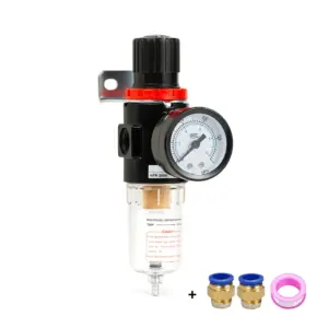 AFR2000 1/4 Pneumatic Filters For Air Compressor Moisture Oil Water Separator Pressure Regulator