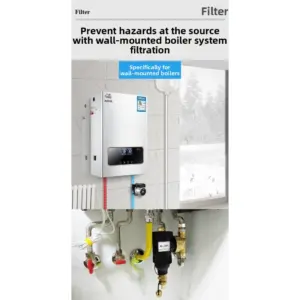 Floor Heating Boiler System Magnetic Filter Wall Mounted Boiler Filter Floor Heating Water Filter Dirt Filtrations Separator