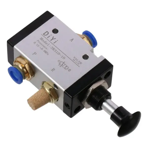 Pneumatic Solenoid Valve Air Hand 3 Way 3R210-08 2 Position 1/4" PT Controlling Pilots or Diaphragms of Larger Valves