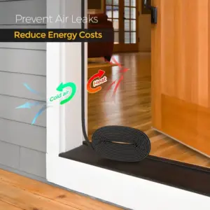 Q-Shaped Foam Weather Stripping Noise Cancelling Easy To Install Soundproof Foam Windproof Rainproof