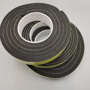 3M 5mm Thick Self-Adhesive Weather Stripping Tape, Foam Rubber Seal Strip For Door And Window Gap, Weatherproof, Insulation etc