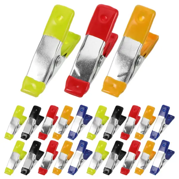 50Pcs Multifunctional Small Metal Spring Clamps Set Heavy Duty Woodworking Carpentry Fixing Clips for DIY Workshop Kitchen