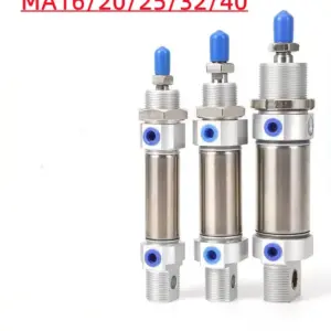 MA16/20/25/32/40 Series Stainless Steel Magnetic Ring 25-500mm Stroke Double Acting Small Mini Pneumatic Air Cylinder