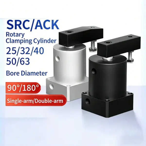 Pneumatic Small Src Corner Pressure Cylinder 90 Degrees 180 Rotation Clamping ACK25/32/40/5063*90R/L