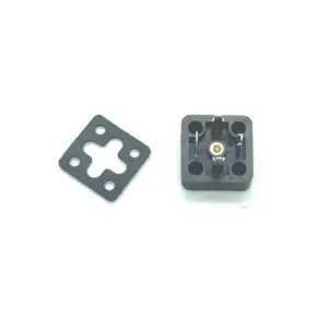 Free Shipping 10PCS/LOT Solenoid Valve DIN43650A Plug Socket Connector Box Square Base 4 Pins