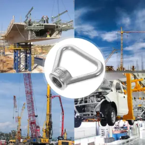 Stainless Steel Heavy Duty Triangle Eye Nut Threaded Nut Fastener Lifting Tie Down Ring Marine Eye Bolt Tie Down Rings