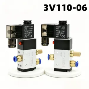3V110-06/3V210NC Pneumatic Solenoid Valve, One in And One Out, Two-position Three-way Solenoid Control Valve, Normally Closed