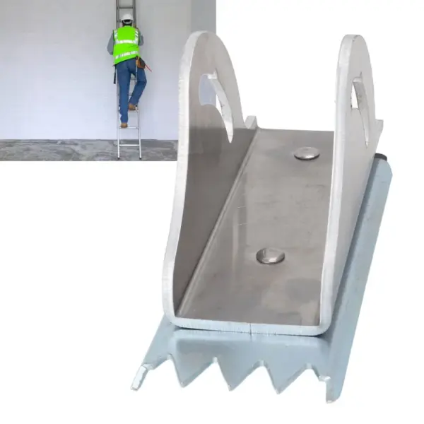 Safety Aluminum Ladder Shoe Kit Anti-Slip Silver Ladder Safety Shoe Extension Ladder Shoe Home