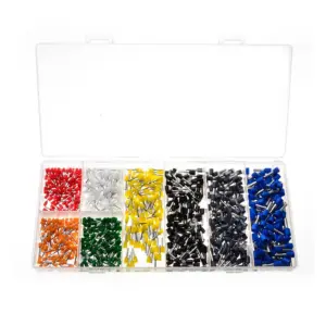 800Pcs Assorted Insulated Heat Shrink Crimp Terminals Wire Connector Kit Ferrule Crimp Connector Marine Automotive