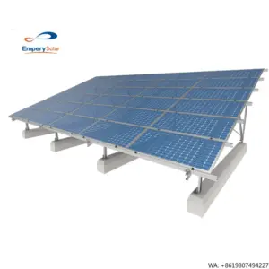 Universal Commercial Ground Solar Mounting System Zinc Magnesium Aluminum Industrial Rail Solar Panel Bracket AS/NZ1170 Standard