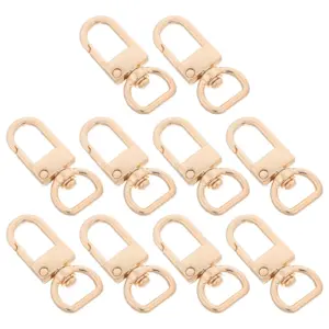 10Pcs Metal Buckle Clips Heavy-Duty Replacement Buckles for Backpacks Luggage DIY Craft Hardware Purse Strap Clip