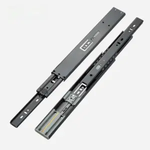 24inch Drawer Slide Rail Runners Soft Close Ball Bearing 3 Folds Full Extension Side Mount Heavy Duty 45 KG Load Capacity