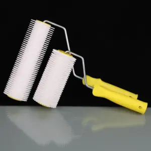 1PC 15/22CM Defoaming Drum Brush Spike Roller Latex Floor Self Compound Roller Leveling Screed Spiked Roller Paint Brush Roller