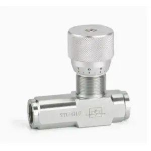 1PC Flow Control Valve STU Hydraulic Throttle Valve One-way STU-G1/4 STU-G3/8 STU-G1/2 STU-G3/4 STU-G1