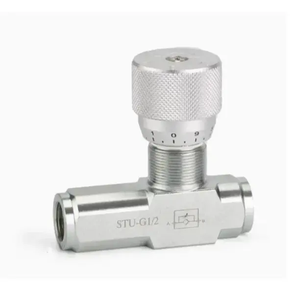 1PC Flow Control Valve STU Hydraulic Throttle Valve One-way STU-G1/4 STU-G3/8 STU-G1/2 STU-G3/4 STU-G1