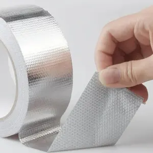 Glass Fiber Aluminum Foil Tape,ireproof Heat Resistant Tape, Reinforced Foil Duct Tape, for HVAC, Metal Repair Sealing and Insul