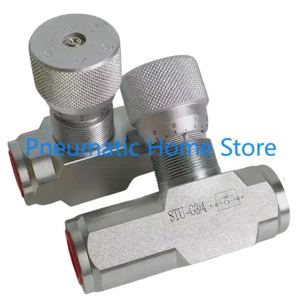 Flow Control Valve STU Hydraulic Throttle Valve One-way STU-G1/4 STU-G3/8 STU-G1/2 STU-G3/4 STU-G1
