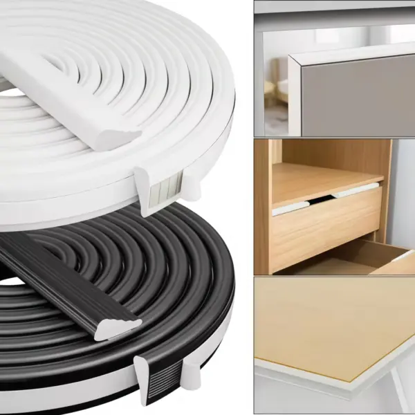 Wedge Weather Stripping Self Adhesive Soundproof Door Window Gap Filler Waterproof PU Foam Insulation Tape Drawer