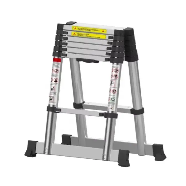 10+10 Steps 2.9+2.9M A-Type Aluminium Telescopic Herringbone Ladder