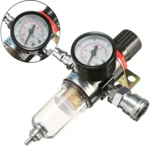 1/4 Water Tools Air Compressor Filter Separator Trap Kit with Regulator Gauge High Quality