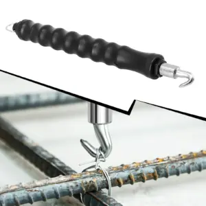 Tie Wire Twister Tools Rebar Straight Hook 12 Inch Automatically Bounce Back For Binding Steel Bars Hand Construction Tools